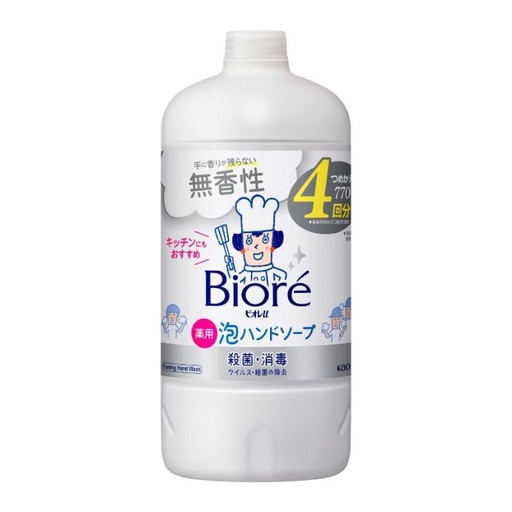 Nước Rửa Tay Bioré Không Hương 770ml Chai Refill 