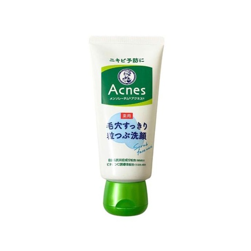 Sữa Rửa Mặt Trị Mụn Có Hạt Rohto Mentholatum Acnes 130g