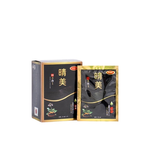 Dầu Gội Nhuộm Hữu Cơ KOMI Đen Tự Nhiên Gói (Natural Black)