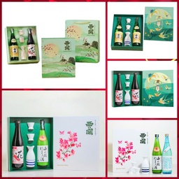 Hộp Đựng 2 Rượu Sake 720ml (Bình + Ly + Túi Giấy)